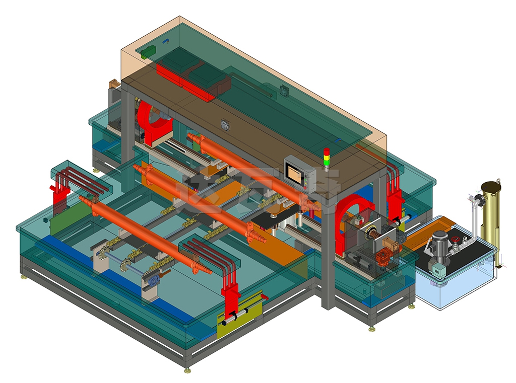 汽车前轴荧光磁粉探伤机设计图